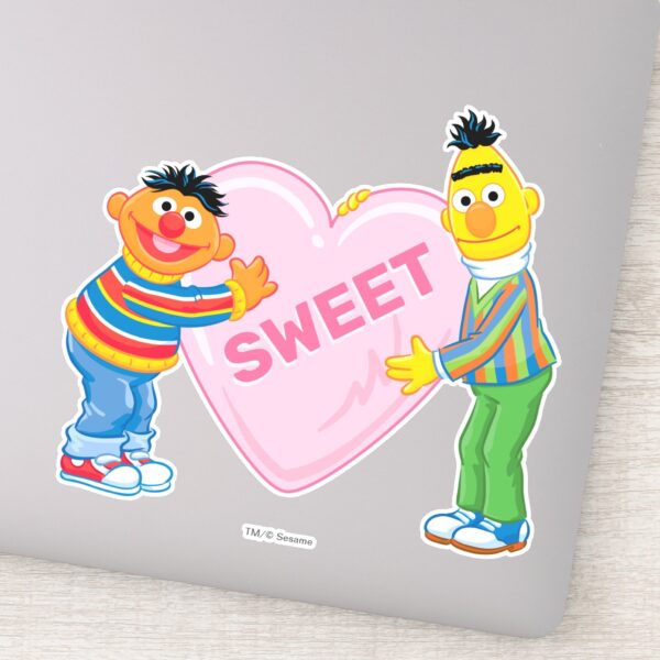 Ernie_&_Bert_Big_Valentine's_Heart_Sticker_1 Ernie Bert Big Valentines Heart Sticker