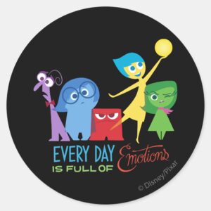 Everyday Is Full Of Emotions Classic Round Sticker