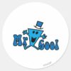 Excited_Mr._Cool_Jumping_For_Joy_Classic_Round_Sticker_1 Excited Mr. Cool Jumping For Joy Classic Round Sticker