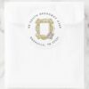 FRIENDS™ Bridal Shower Peephole Frame Address Classic Round Sticker