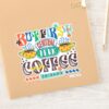 FRIENDS™ But First Coffee Vibrant Graphic Sticker