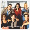 FRIENDS™ Cast Sitting In Monicas Apartment Square Sticker