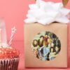 FRIENDS™ Cast Sitting On The Stoop Classic Round Sticker