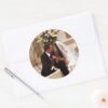 FRIENDS™ Chandler Monica Married Classic Round Sticker