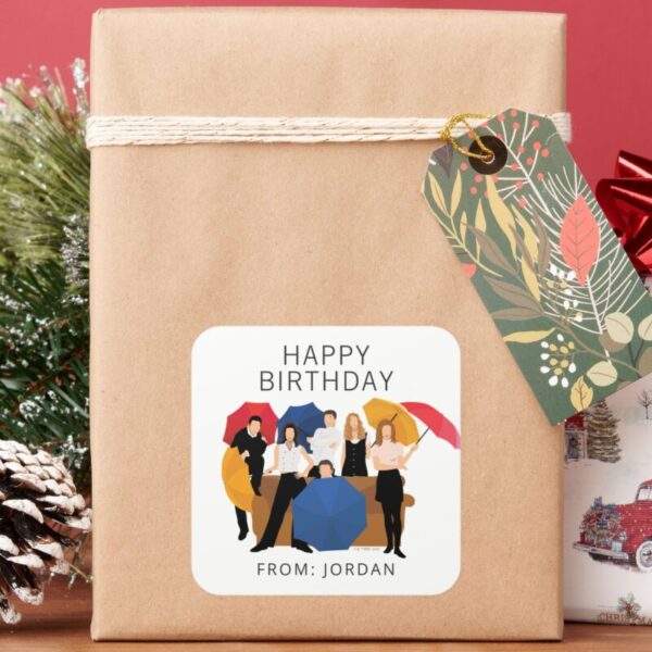 FRIENDS™_Character_Silhouette___Birthday_Gift_Tag_6 FRIENDS™ Character Silhouette Birthday Gift Tag