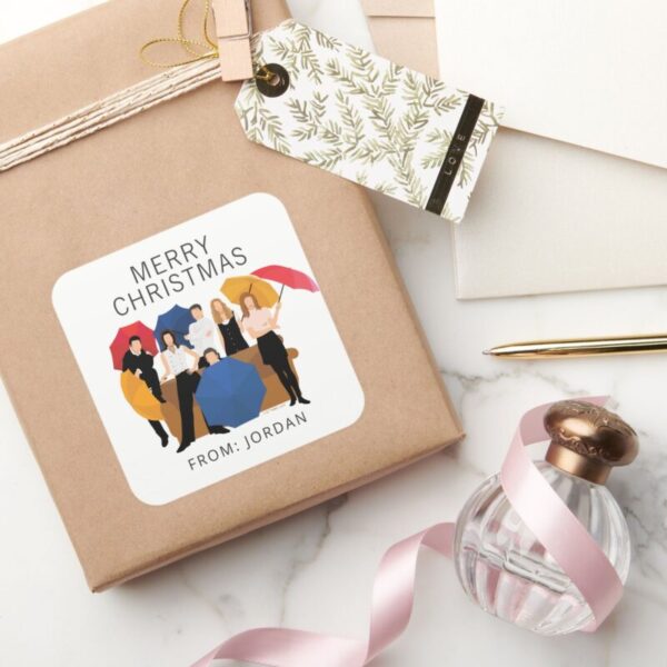 FRIENDS™_Character_Silhouette___Christmas_Gift_Tag_5 FRIENDS™ Character Silhouette Christmas Gift Tag