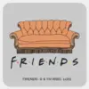 FRIENDS™ Couch Square Sticker