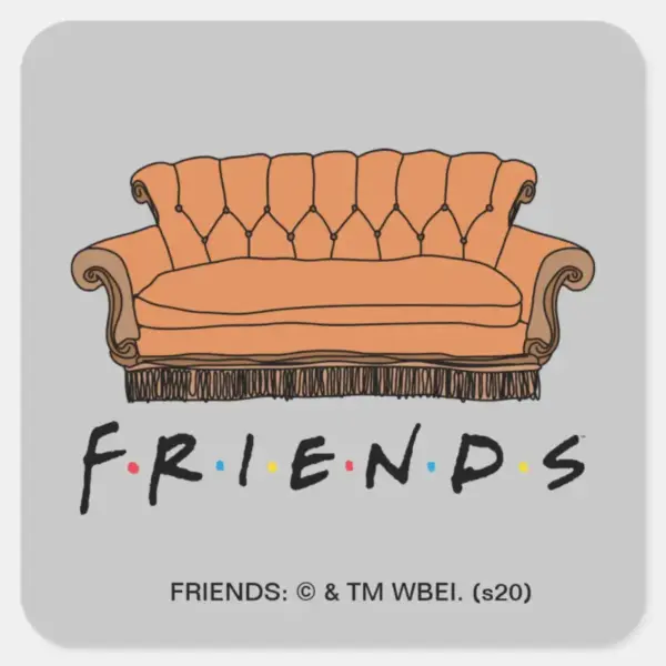 FRIENDS™_Couch_Square_Sticker_1 FRIENDS™ Couch Square Sticker