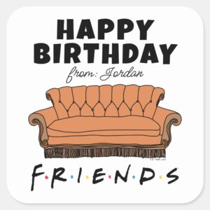 FRIENDS™ Couch Birthday Gift Tag