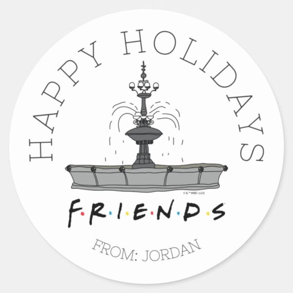 FRIENDS™_Fountain___Christmas_Gift_Tag_1 FRIENDS™ Fountain Christmas Gift Tag
