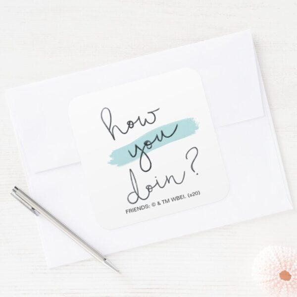 FRIENDS™_How_You_Doin_Square_Sticker_6 FRIENDS™ How You Doin Square Sticker