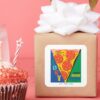 FRIENDS™ Joey Doesnt Share Food Pizza Graphic Square Sticker