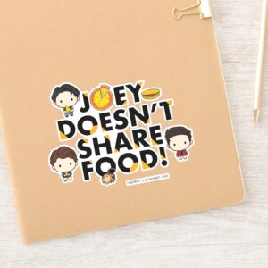 FRIENDS™ Joey Doesnt Share Food Chibi Sticker