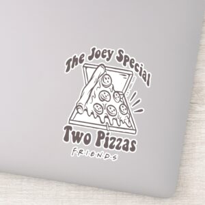 FRIENDS™ Joey Pizza Quote Sticker