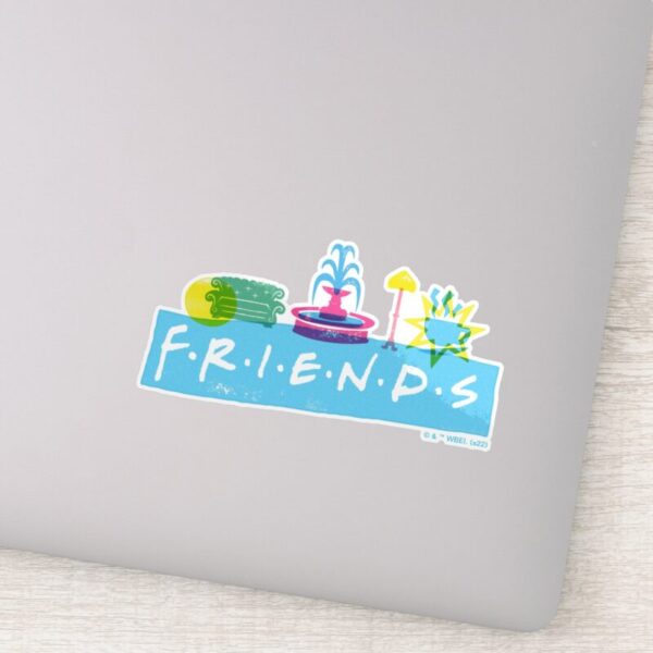FRIENDS™_Logo_with_Icons_Sticker_10 FRIENDS™ Logo With Icons Sticker