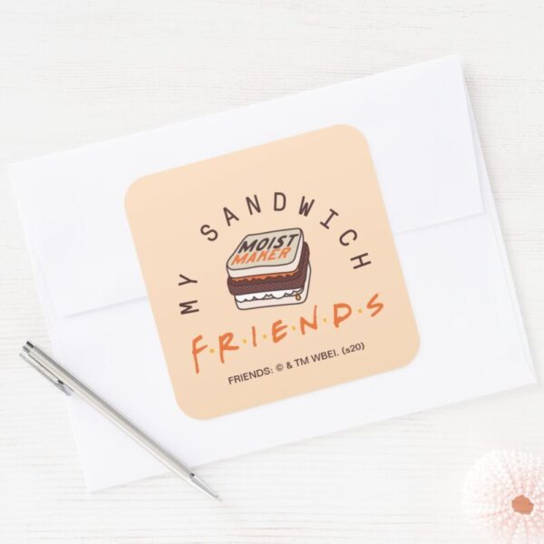 FRIENDS™_My_Sandwich_Square_Sticker_2 FRIENDS™ My Sandwich Square Sticker