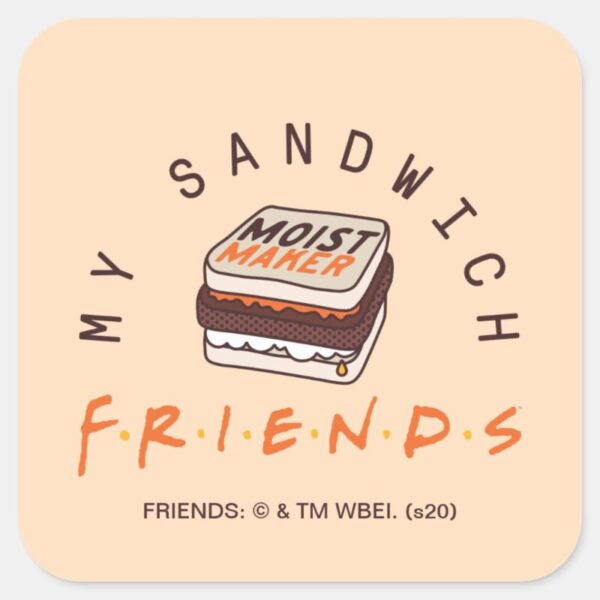FRIENDS™_My_Sandwich_Square_Sticker_5 FRIENDS™ My Sandwich Square Sticker