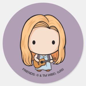 FRIENDS™ Phoebe Chibi Classic Round Sticker