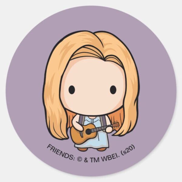 FRIENDS™_Phoebe_Chibi_Classic_Round_Sticker_1 FRIENDS™ Phoebe Chibi Classic Round Sticker