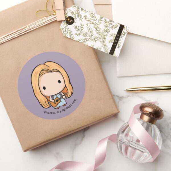 FRIENDS™_Phoebe_Chibi_Classic_Round_Sticker_2 FRIENDS™ Phoebe Chibi Classic Round Sticker