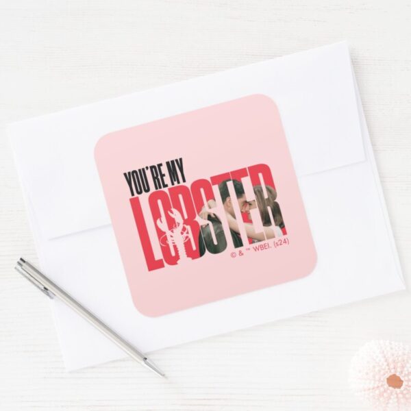 FRIENDS™_Rachel_&_Ross_-_You're_My_Lobster_Square_Sticker_3 FRIENDS™ Rachel Ross Youre My Lobster Square Sticker