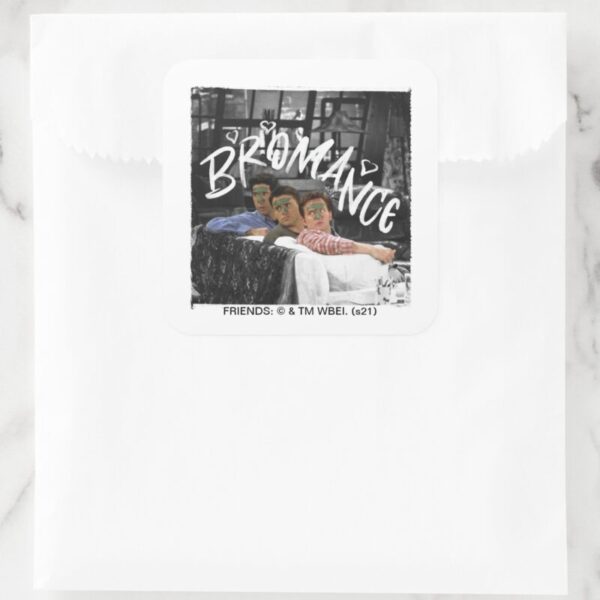 FRIENDS™_Ross,_Joey,_&_Chandler_Bromance_Square_Sticker_7 FRIENDS™ Ross Joey Chandler Bromance Square Sticker