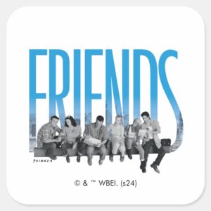 FRIENDS™ The Gang Square Sticker