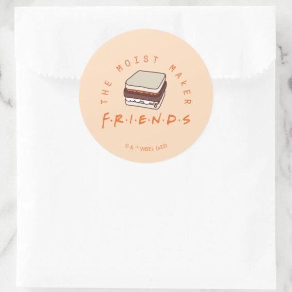 FRIENDS™_The_Moist_Maker_Classic_Round_Sticker_5 FRIENDS™ The Moist Maker Classic Round Sticker