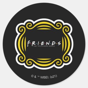 FRIENDS™_The_Television_Series_Classic_Round_Sticker_1 FRIENDS™ The Television Series Classic Round Sticker