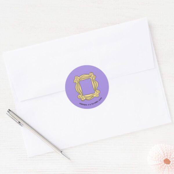 FRIENDS™___Peephole_Frame_Classic_Round_Sticker_3 FRIENDS™ Peephole Frame Classic Round Sticker
