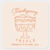 FRIENDS™ Thanksgiving Trifle Square Sticker