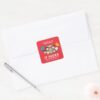 FRIENDS™ Welcome To The Real World Chibi Square Sticker
