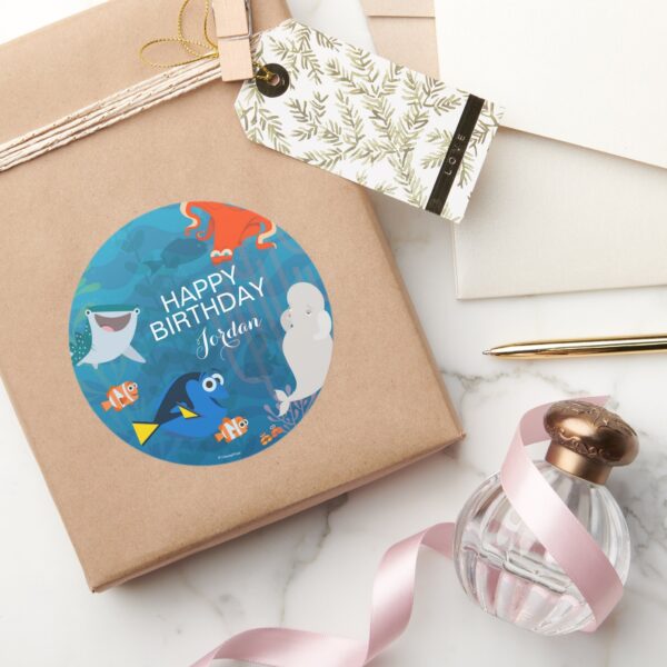 Finding Dory Birthday Classic Round Sticker