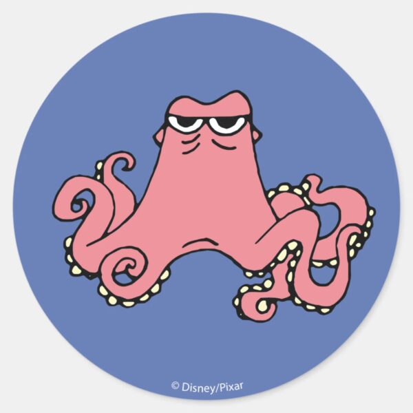 Finding_Dory_Hank_Classic_Round_Sticker_1 Finding Dory Hank Classic Round Sticker