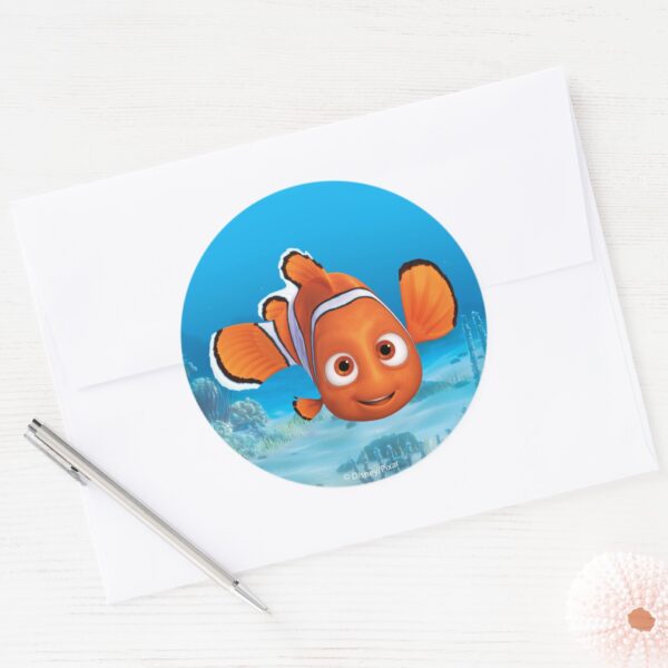 Finding_Dory_Nemo_Classic_Round_Sticker_3 Finding Dory Nemo Classic Round Sticker