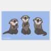 Finding_Dory_Otters_Rectangular_Sticker_1 Finding Dory Otters Rectangular Sticker