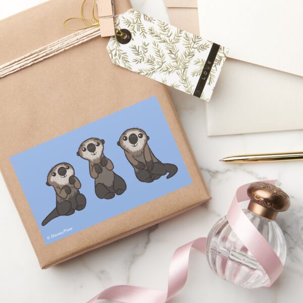 Finding_Dory_Otters_Rectangular_Sticker_5 Finding Dory Otters Rectangular Sticker
