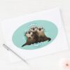 Finding_Dory_Otters___Cuddle_Party_Oval_Sticker_3 Finding Dory Otters Cuddle Party Oval Sticker