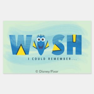 Finding_Dory__I_Wish_I_Could_Remember_Rectangular_Sticker_1 Finding Dory I Wish I Could Remember Rectangular Sticker