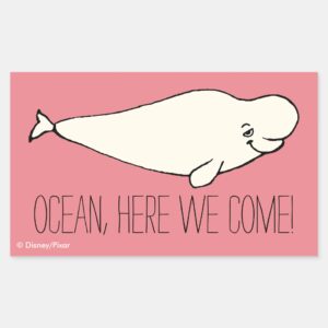 Finding_Dory___Bailey_Cartoon_Rectangular_Sticker_1 Finding Dory Bailey Cartoon Rectangular Sticker