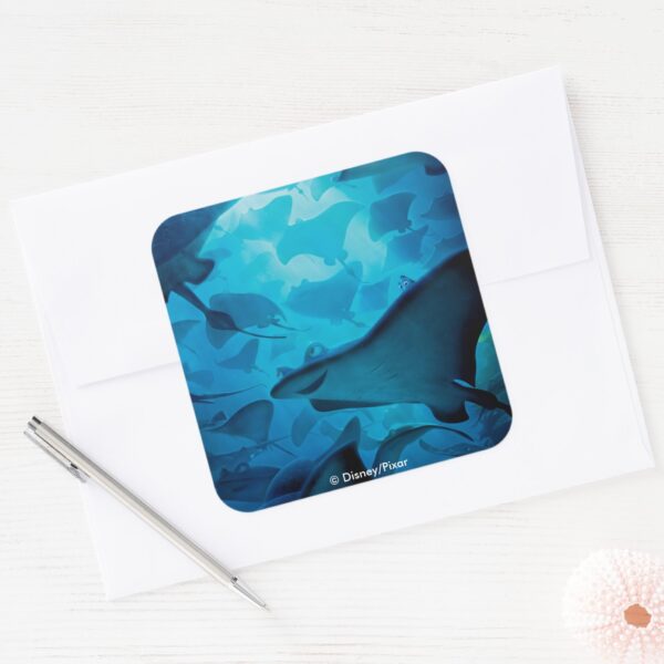 Finding_Dory___Hide_and_Seek_-_Rays_Square_Sticker_3 Finding Dory Hide And Seek Rays Square Sticker