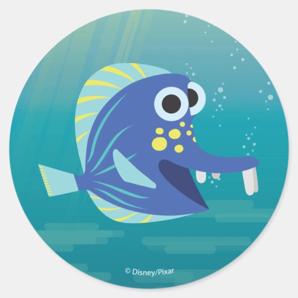 Finding_Dory___Kathy_Classic_Round_Sticker_1 Finding Dory Kathy Classic Round Sticker