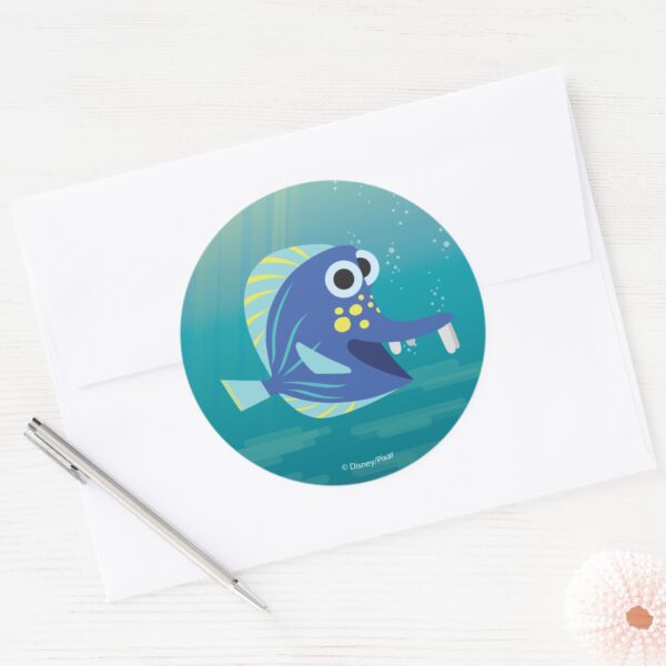 Finding_Dory___Kathy_Classic_Round_Sticker_3 Finding Dory Kathy Classic Round Sticker