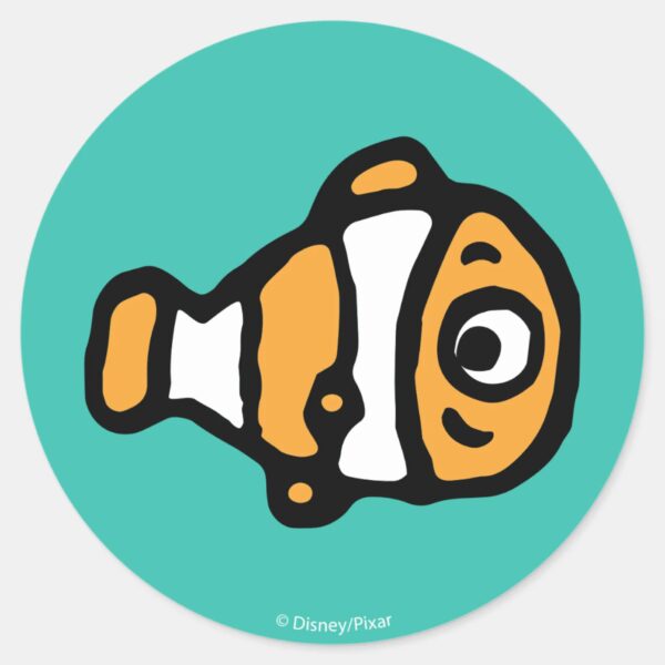Finding_Dory___Nemo_Cartoon_Classic_Round_Sticker_1 Finding Dory Nemo Cartoon Classic Round Sticker