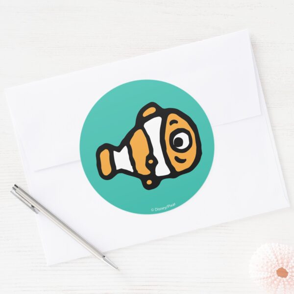 Finding_Dory___Nemo_Cartoon_Classic_Round_Sticker_3 Finding Dory Nemo Cartoon Classic Round Sticker
