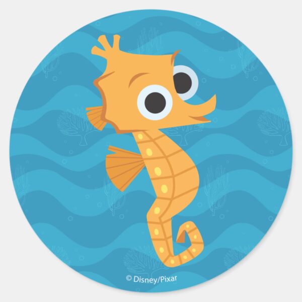 Finding_Dory___Sheldon_Classic_Round_Sticker_1 Finding Dory Sheldon Classic Round Sticker