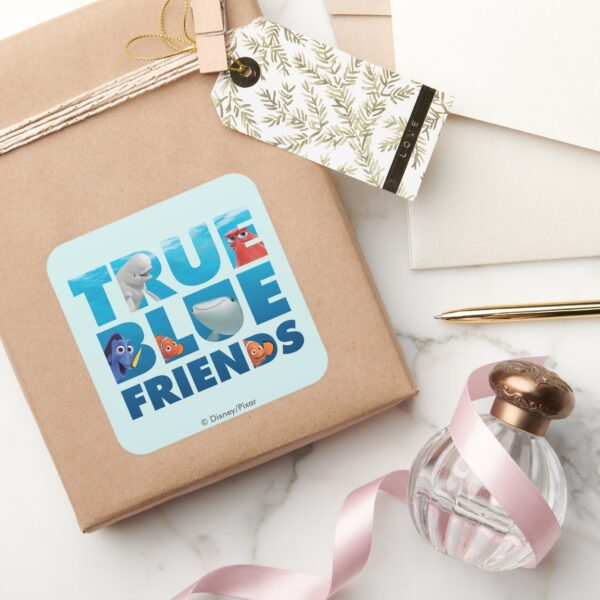 Finding_Dory___True_Blue_Friends_Square_Sticker_5 Finding Dory True Blue Friends Square Sticker