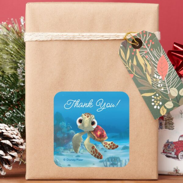 Finding Nemo Squirt Thank You Square Sticker