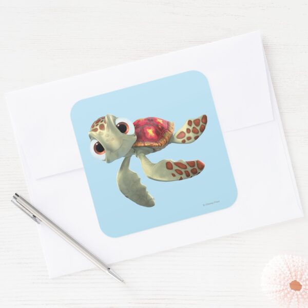 Finding_Nemo___Squirt_Floating_Square_Sticker_3 Finding Nemo Squirt Floating Square Sticker