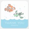 Finding_Nemo_and_Squirt_Birthday_Thank_You_Square_Sticker_1 Finding Nemo And Squirt Birthday Thank You Square Sticker